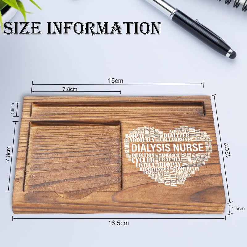 EFFJNSG Dialysis Nurse Desk Organizer, Inspirational Sticky Note Holder, Dialysis Nurse Heart Design, Gifts for Dialysis Nurses and Healthcare Workers EDP143 - Image 4